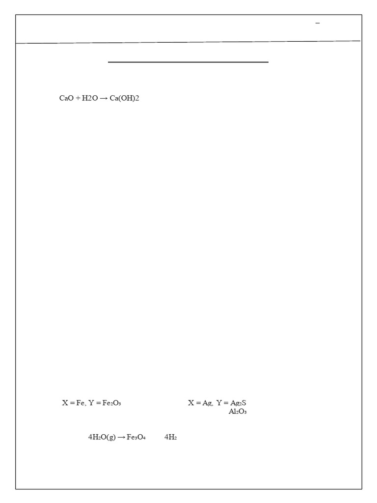 Class 10 Chemistry Chapter 1 Work Sheet | PDF | Chemical Reactions ...