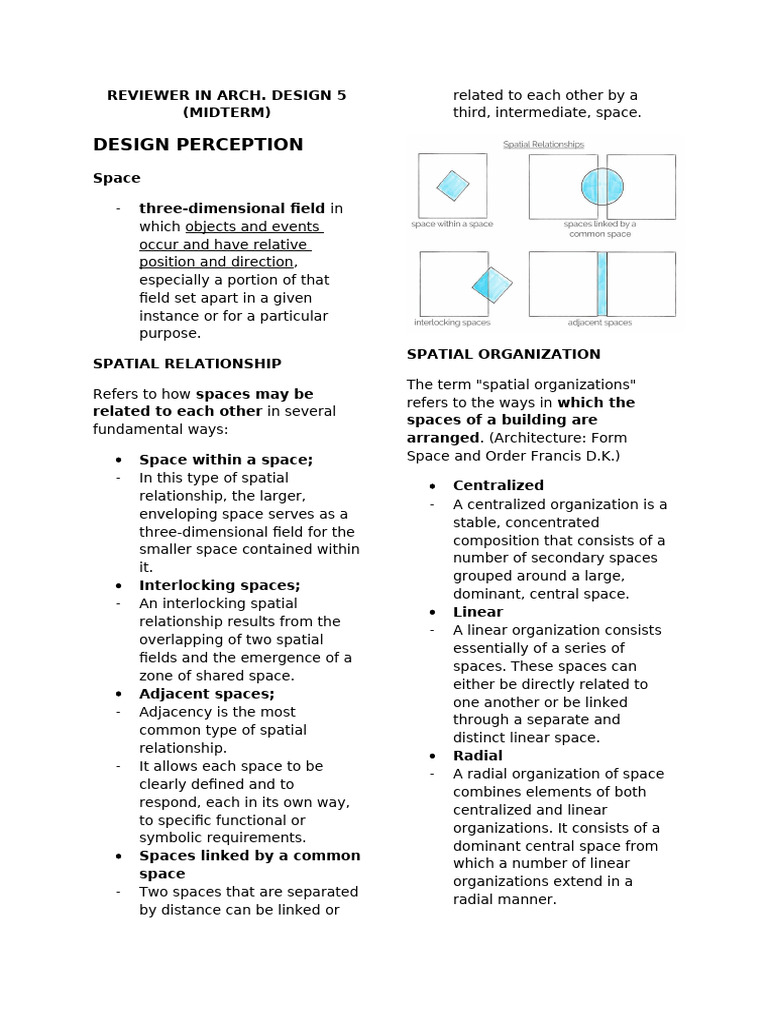Understanding Spatial Relationships in Design | PDF | Space ...