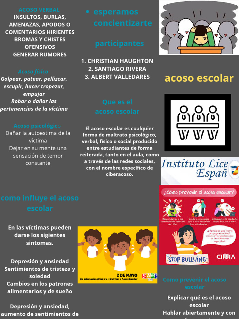 Prevención y Efectos del Acoso Escolar | PDF