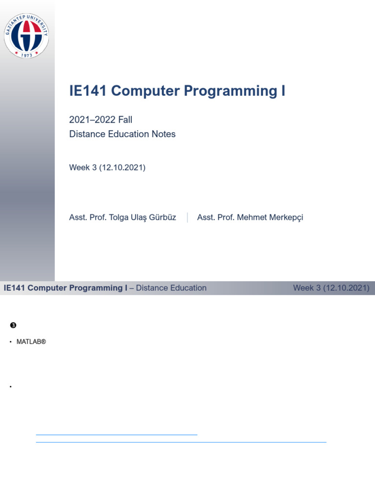 IE141 Distance Education Notes Week 3 | PDF | Integer (Computer Science ...