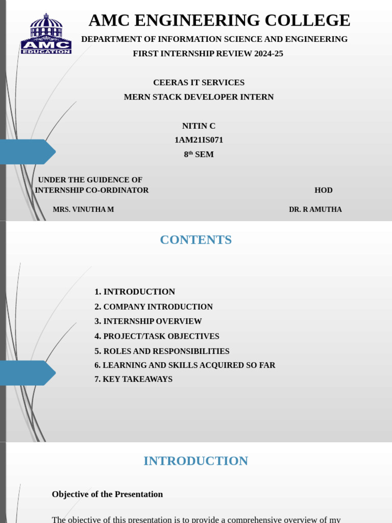 Internship Review 1 | PDF | Web Development | Software Development