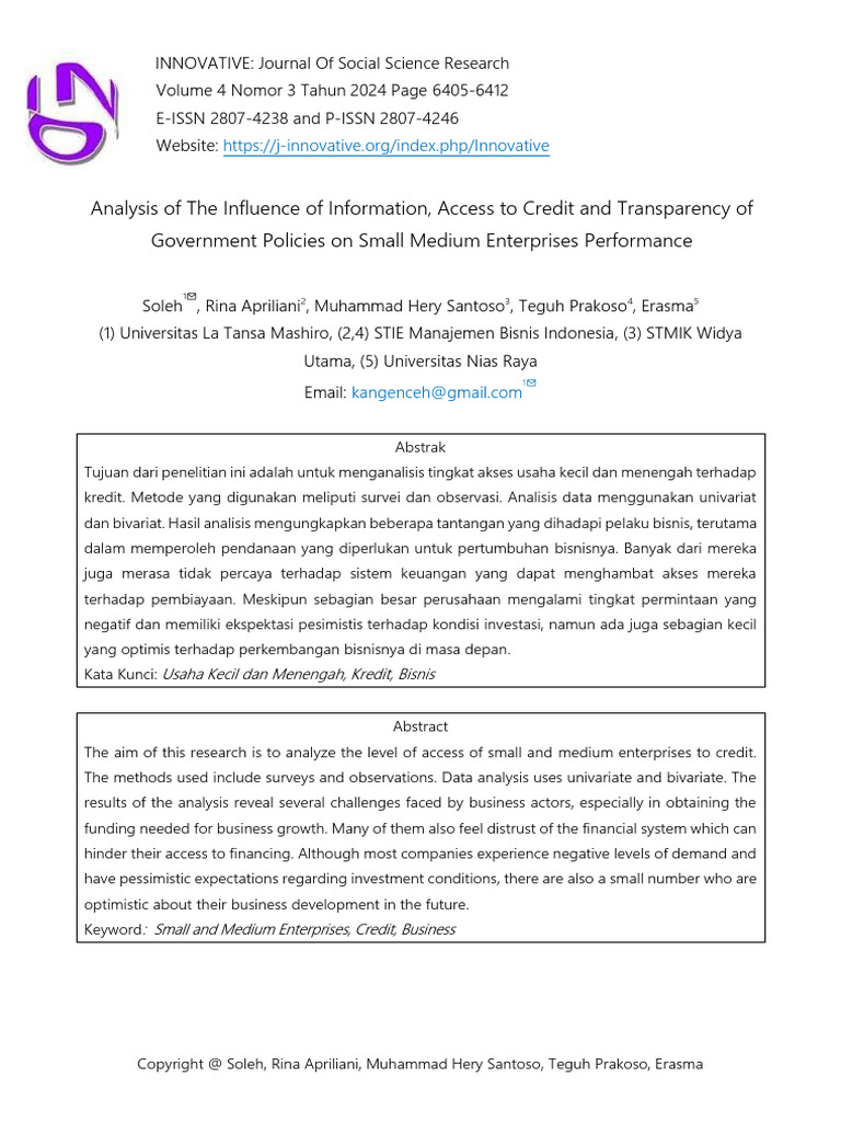 （没用）4.Analysis of the Influence of Information, Access to Credit and ...
