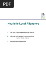 Heuristic Local Alignerers: The Basic Indexing & Extension Technique