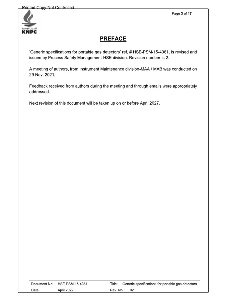 Generic Specifications | PDF
