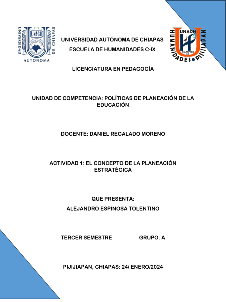Actividad 1 Planeacion Estrategica | PDF
