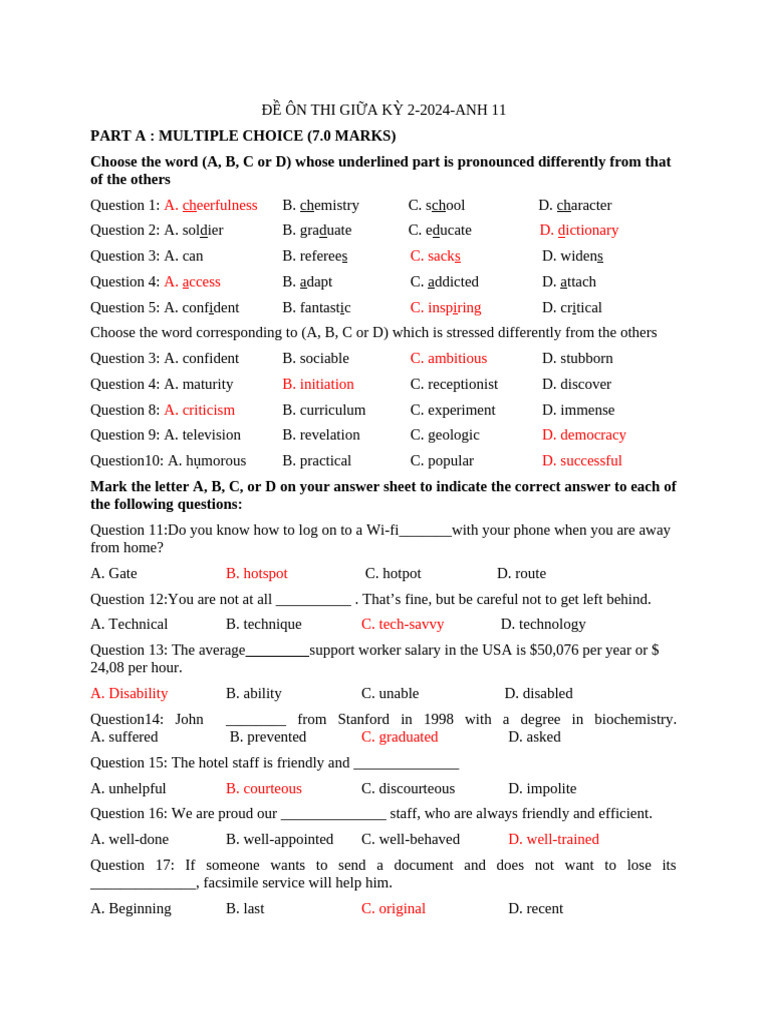 Midterm Exam Review 2024 - English 11 | PDF | World Wide Web | Internet ...