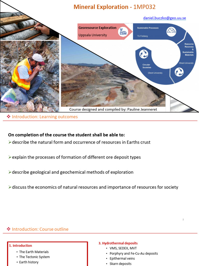 Mineral Exploration Course Overview | PDF | Igneous Rock | Rock (Geology)