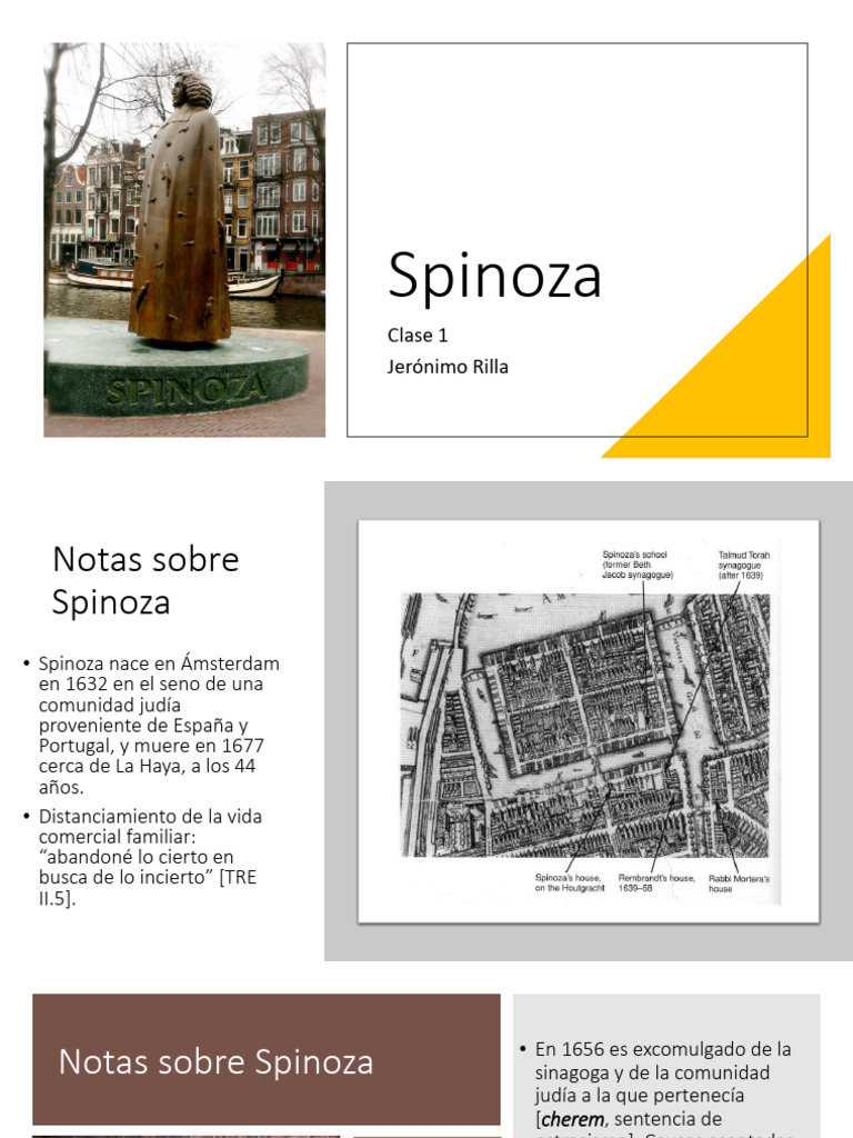 Introducción a la Filosofía de Spinoza | PDF | Baruch Spinoza | Teoría ...
