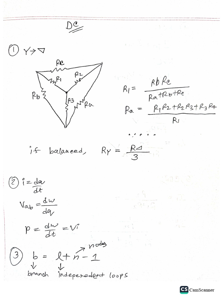 EEE 159 - All Formulas | PDF