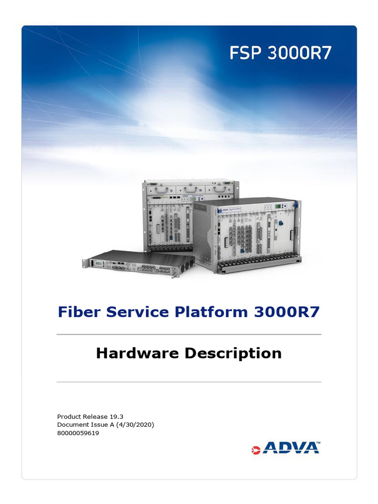 FSP3000R7 R19.3 Hardware Description IssA | PDF | Legal Liability ...