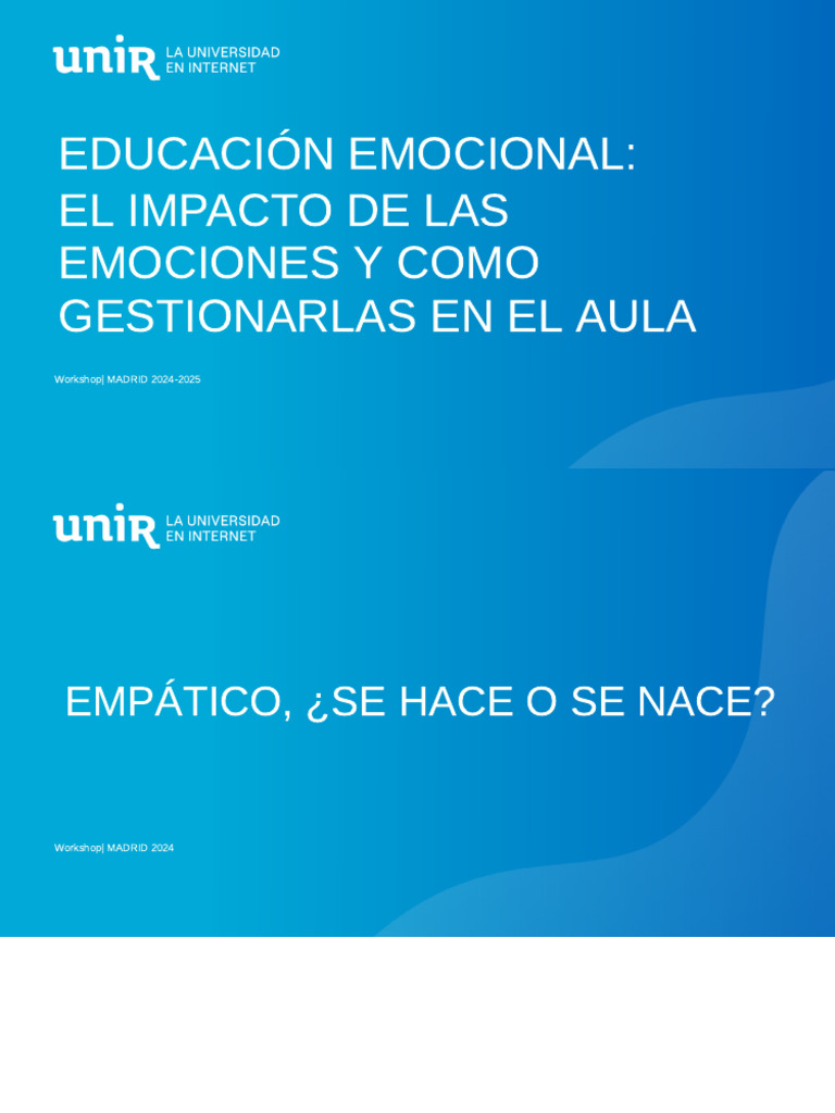 Educación Emocional y Empatía en el Aula | PDF | Empatía | Las emociones