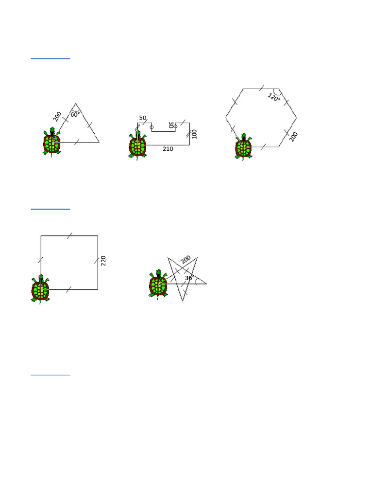 Exercices de Programmation Logo 3AC | PDF