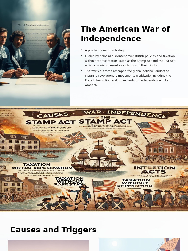 American War of Independence Overview | PDF | British Empire | Thirteen ...