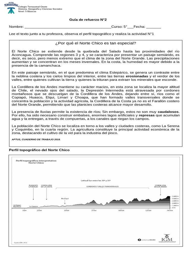 Características del Norte Chico en Chile | PDF | Ciencias de la Tierra ...