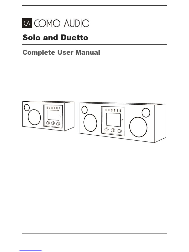Como Audio Solo User Manual | PDF | Computer Network | Wi Fi