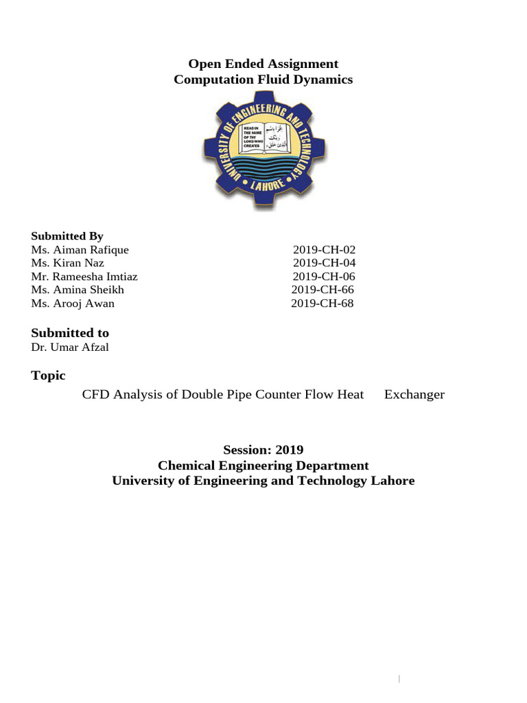 CFD Analysis of Double Pipe Heat Exchanger | PDF | Heat Transfer ...