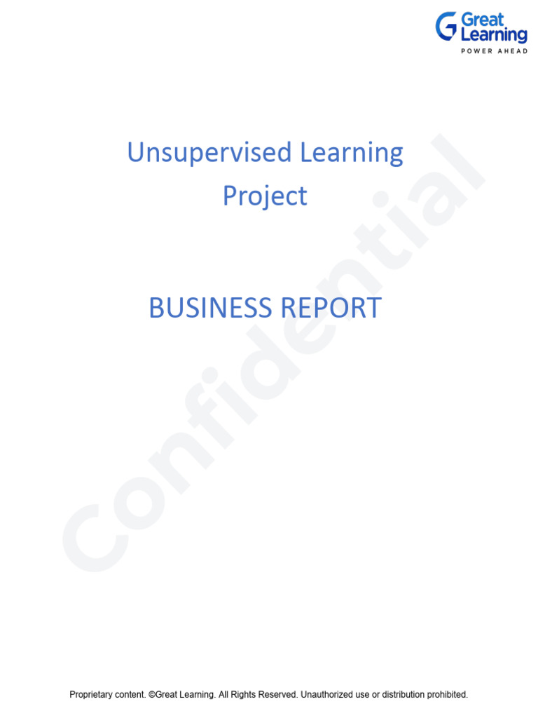 Unsupervised Learning in Stock Analysis | PDF | Cluster Analysis