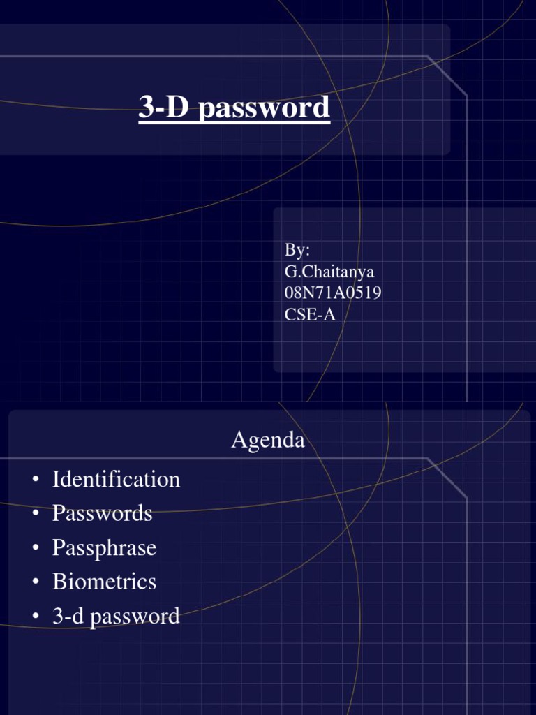 3d Password PDF Biometrics Password