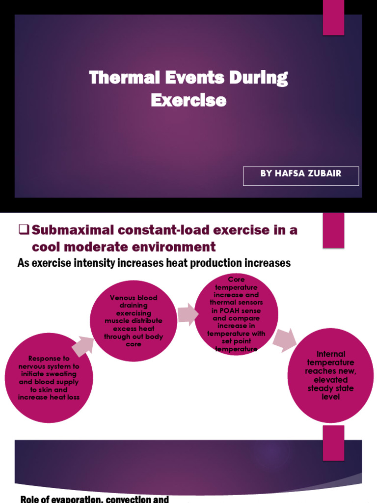 Heat Production and Loss in Exercise | PDF | Heat Transfer ...
