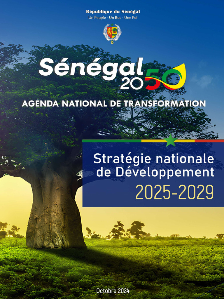 Vision Sénégal 2050 : Stratégie 2025-2029 | PDF | Déficit budgétaire ...
