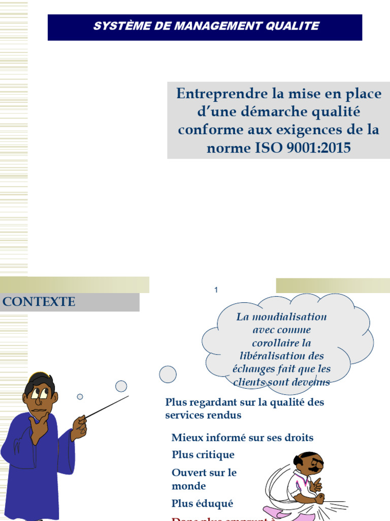 Démarche Qualité ISO 9001:2015 | PDF | Management de la qualité ...