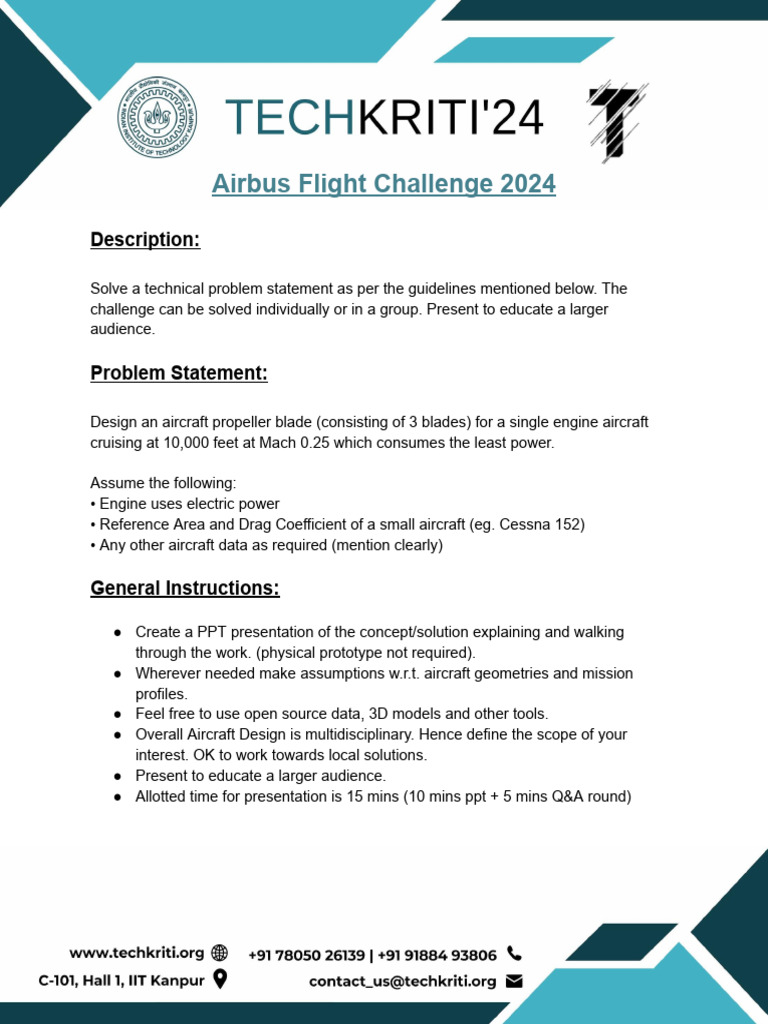 Airbus Flight Challenge Q&A 2024 | PDF