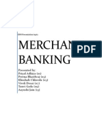 Merchant Banking Presentation on Roles and Functions