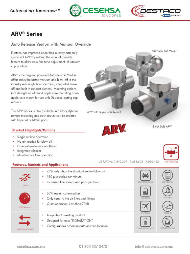 2019 EE ARV With Override Button Flyer US | PDF | Manufactured Goods