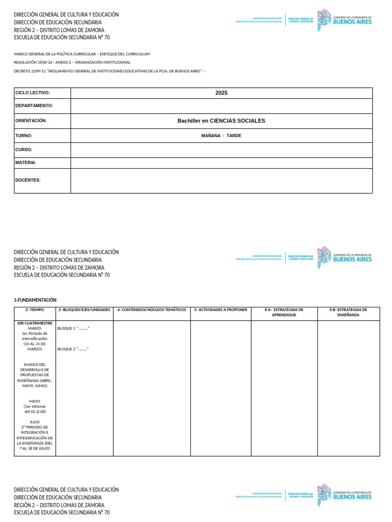 Unidades Programáticas CCSS 2025 | PDF | Enseñando | Plan de estudios