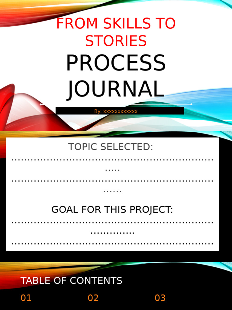 From Skills To Stories Process Journal Criterion A Template | PDF