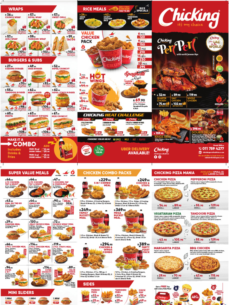 Chicking Menu A4 Z Fold Menu 1 | PDF