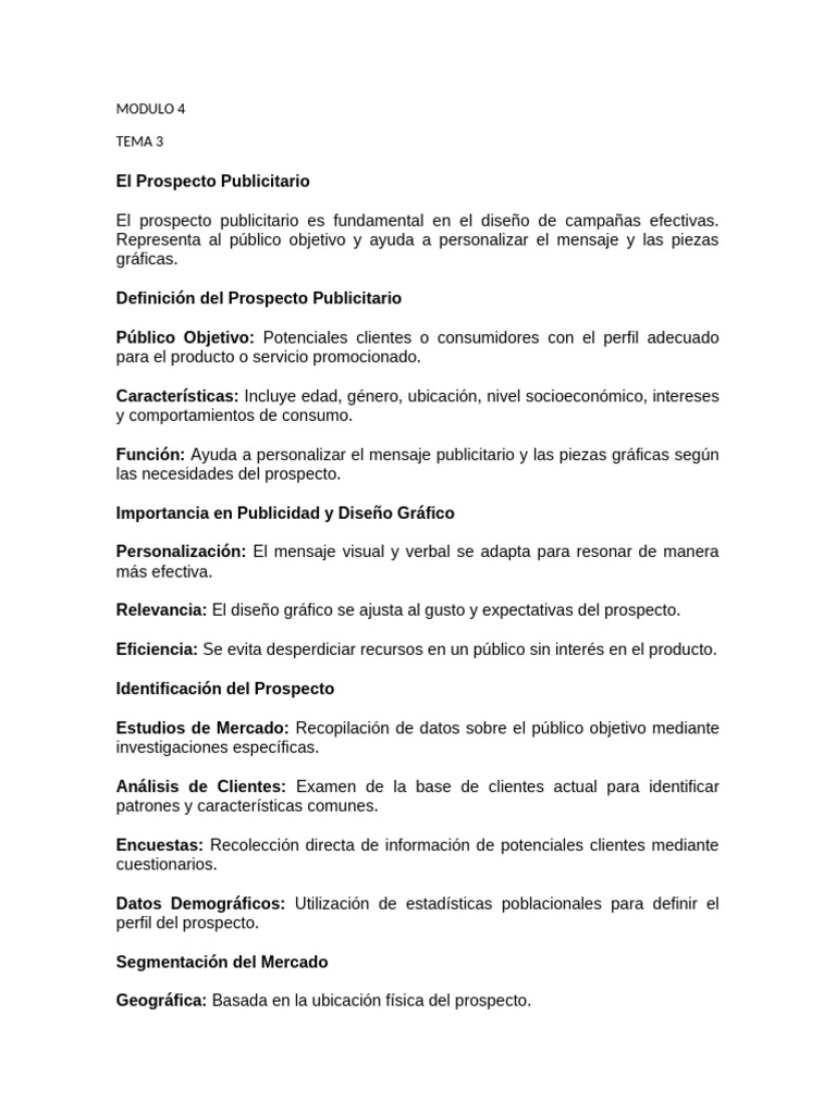 MODULO 4 Tema 3 | PDF | Publicidad | Diseño