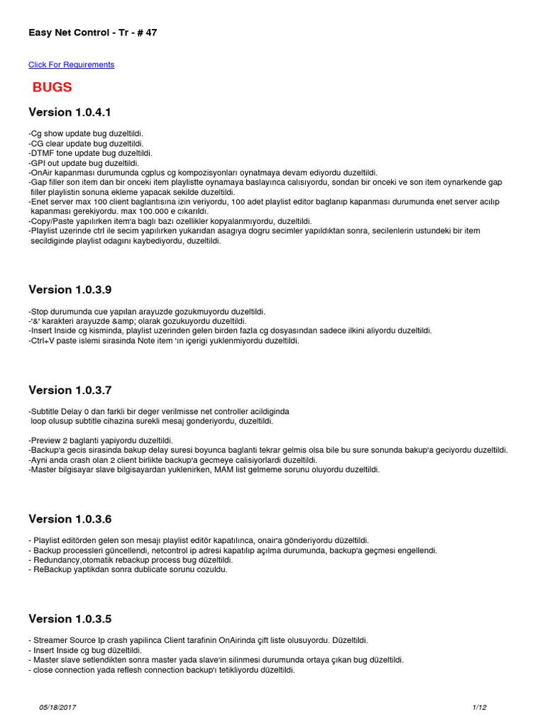 Easy Net Control - TR - # 47: Click For Requirements | PDF