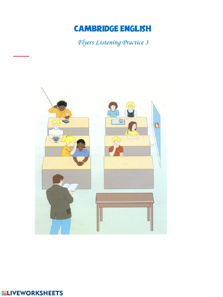 Flyers Listening Practice Test 3 | PDF