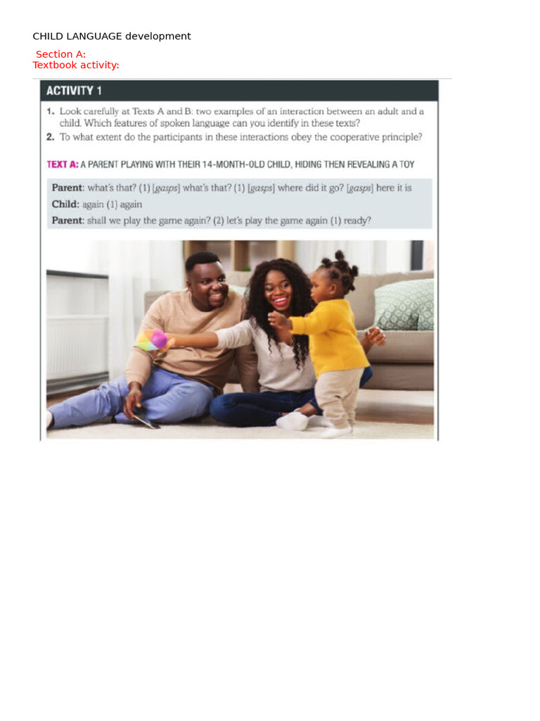 CHILD LANGUAGE Development | PDF | Human Communication | Linguistics