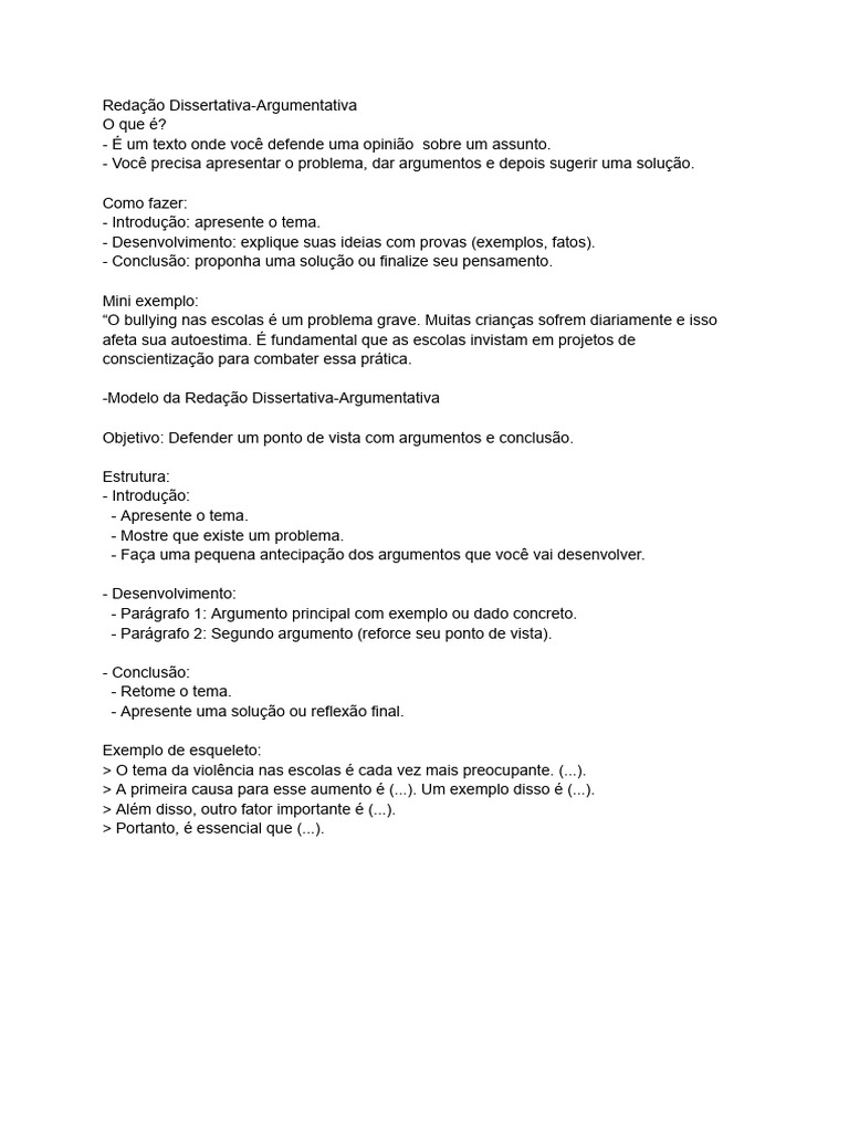 Guia Prático de Redação Dissertativa | PDF