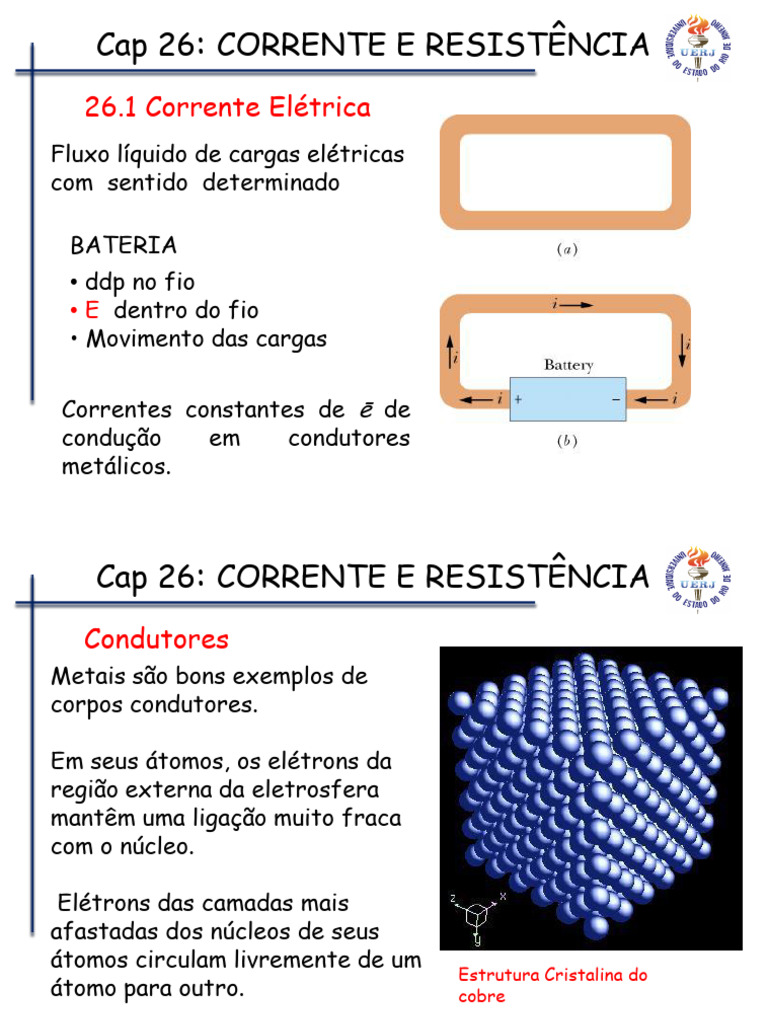 Corrente e Resistência Elétrica Explicadas | PDF | Corrente elétrica ...