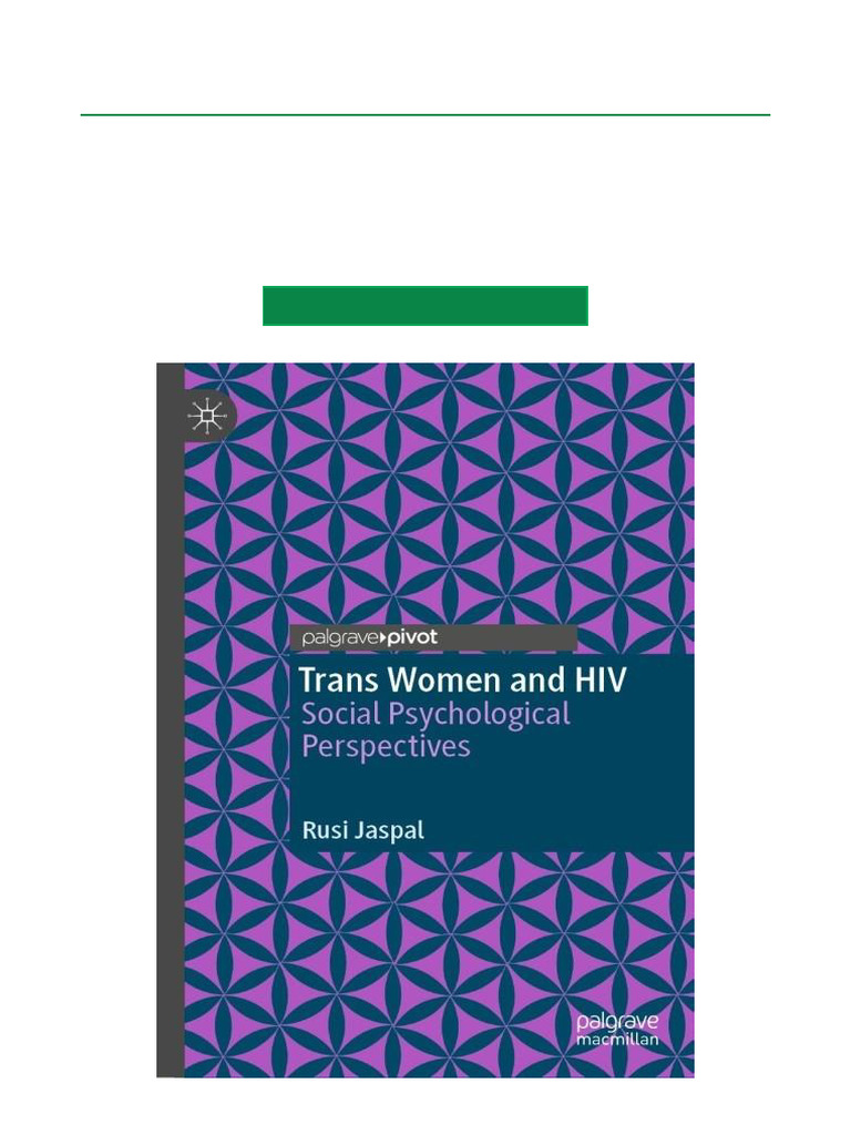 Trans Women and HIV Social Psychological Perspectives Multiformat ...