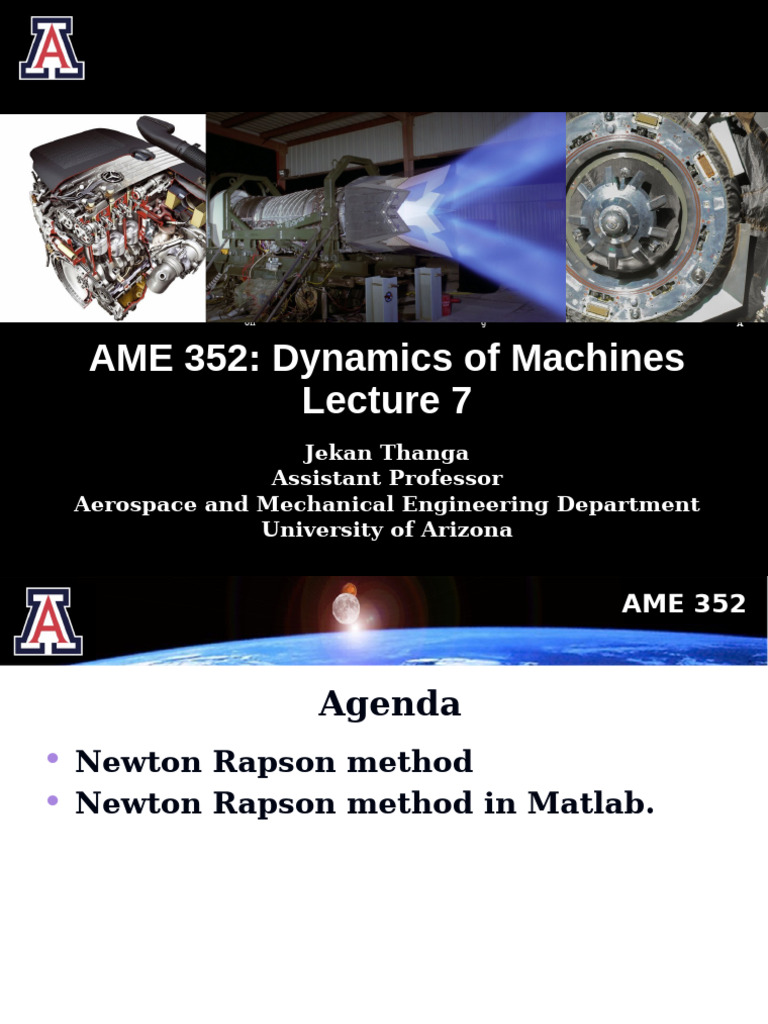 AME352 Lecture Newton Rapson Method | PDF | Equations | Numerical Analysis
