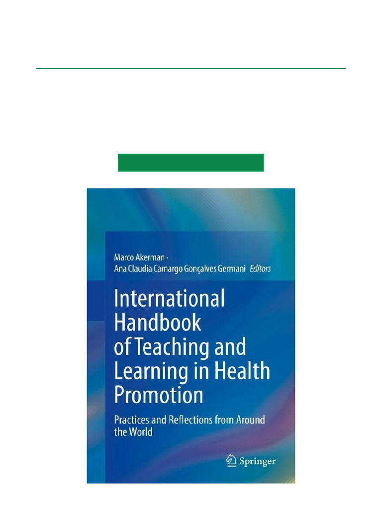 International Handbook of Teaching and Learning in Health Promotion ...