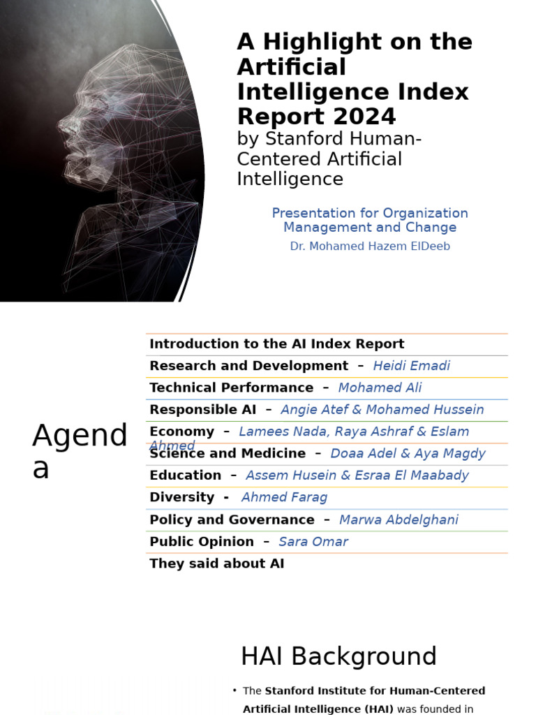 A Highlight On The AI Index Report 2024 - MODC Presentation Group 1 ...