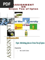 Download Assignment on Green Tea Lipton by Mhr Masum SN85438367 doc pdf