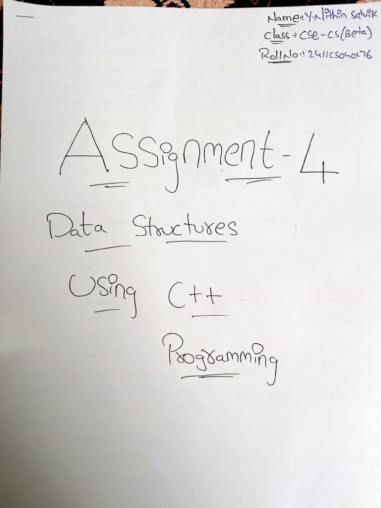 Ds Using C++ Assignment 4 | PDF
