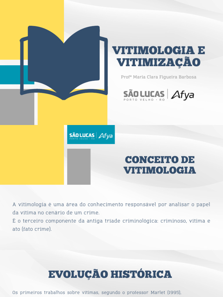 Vitimologia e Classificação das Vítimas | PDF | Vitimização | Crimes