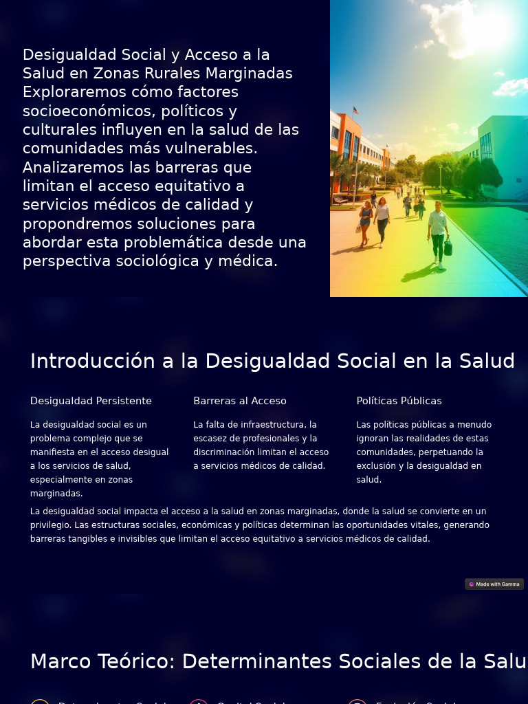 Desigualdad Social y Acceso a La Salud en Zonas Rurales Marginadas ...