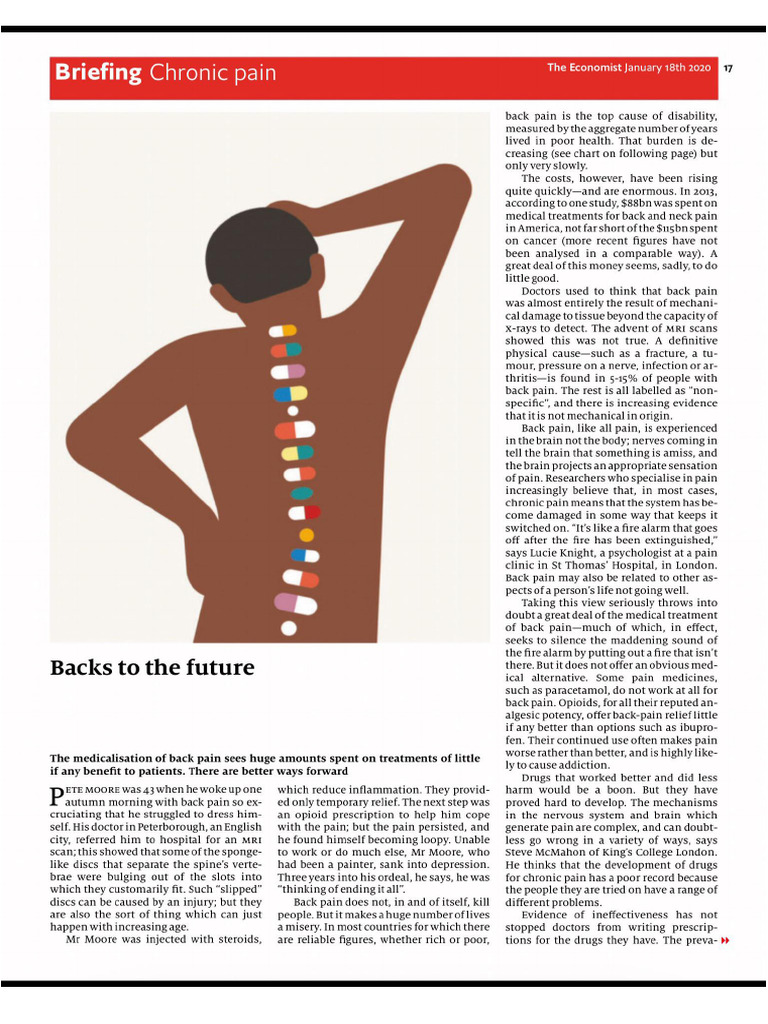 Chronic Pain-Back Pain (Really Long Article!) | PDF