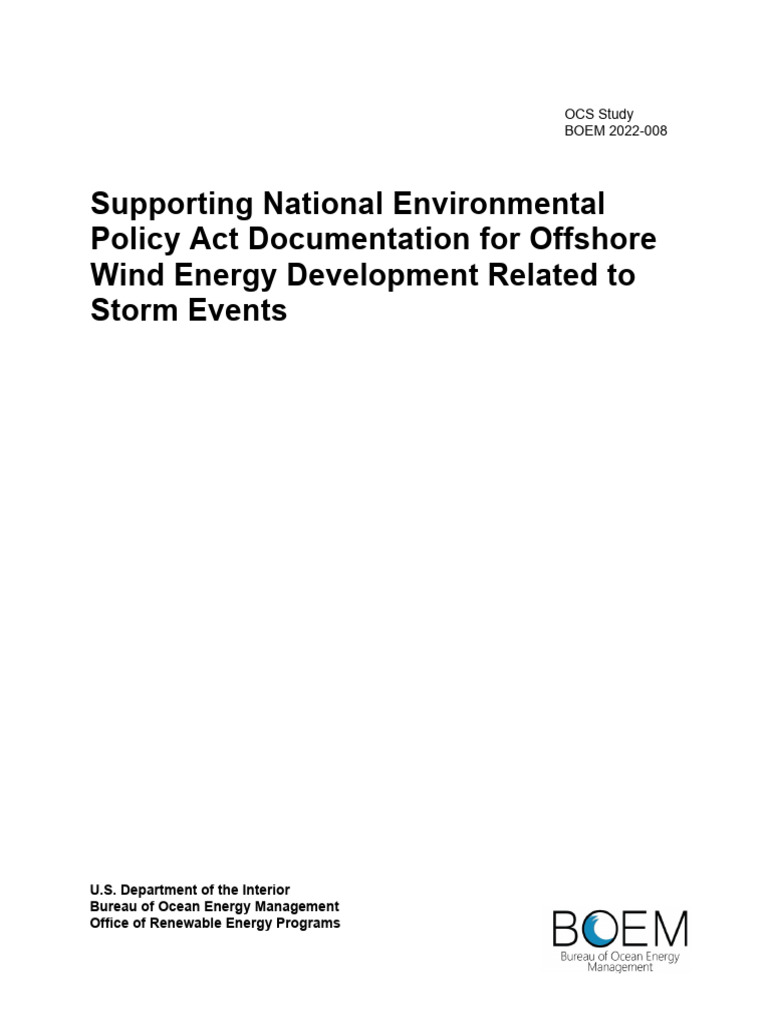 Offshore Wind Energy & Storm Impact Study | PDF | Tropical Cyclones ...