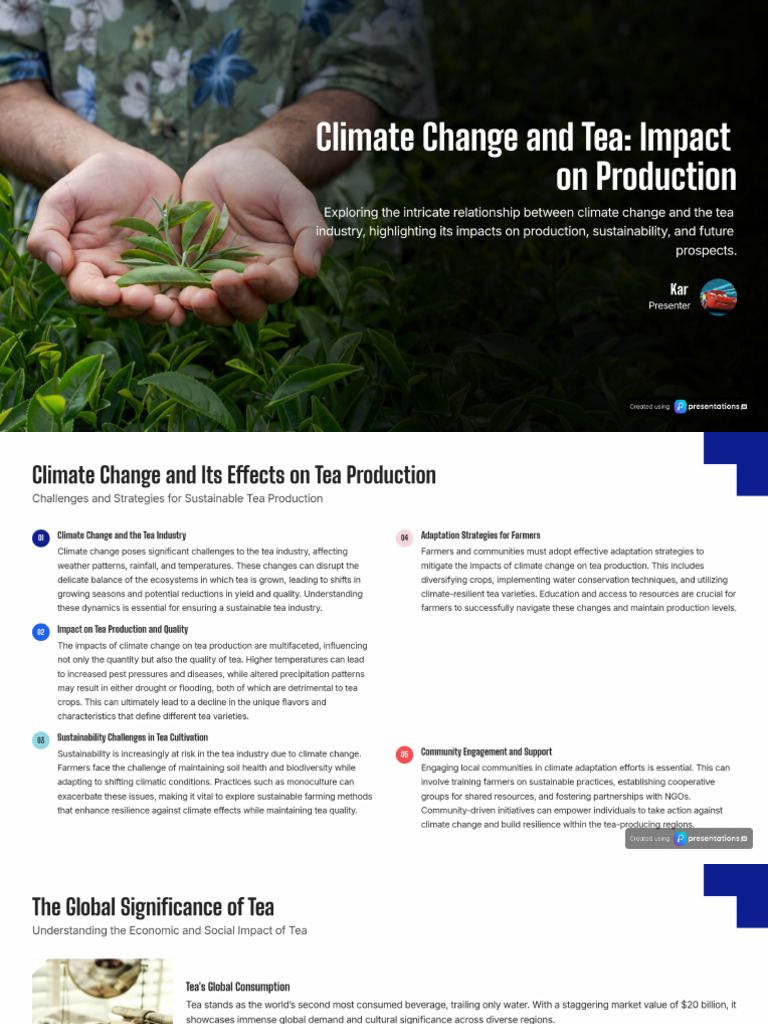Climate Change and Tea - An In-Depth Analysis | PDF