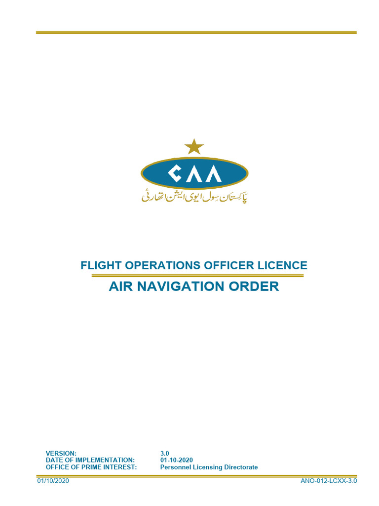 Ano For Foo | PDF | Flight Instructor | Aerospace