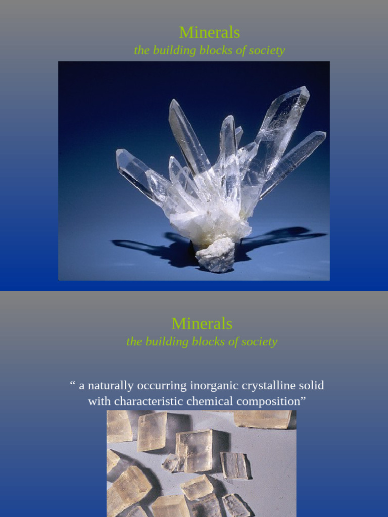 Understanding Mineral Composition and Types | PDF | Minerals | Atoms